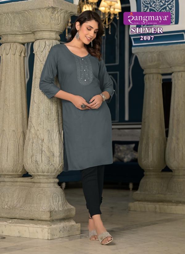 Rangmaya Silver Vol 20 Rayon Designer Kurti Collection